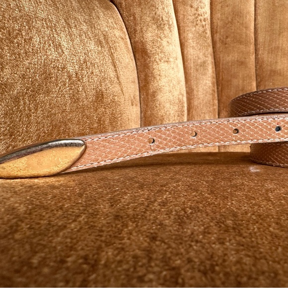 Rayman Ridless Vintage Snakeskin Belt Size L - Picture 4 of 8